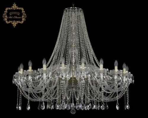 Подвесная хрустальная люстра 11.12 Art Classic 11.12.20.460.h-121.Gd.Sp