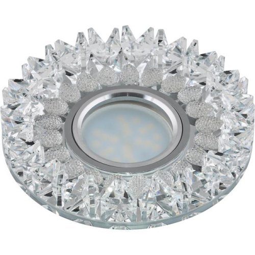 Встраиваемый светильник Fametto Peonia DLS-P101 GU5.3 CHROME/CLEAR