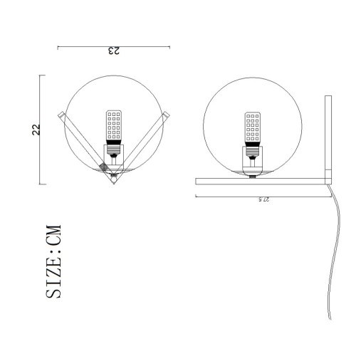 Настольная лампа ImperiumLoft Stem-Tab01 141031-26