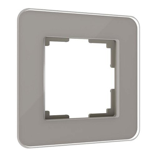 W0012417/ Рамка на 1 пост Elite (дымчатый, стекло) Рамка Werkel Elite дымчатый W0012417/ Рамка на 1 пост Elite (дымчатый, стекло)