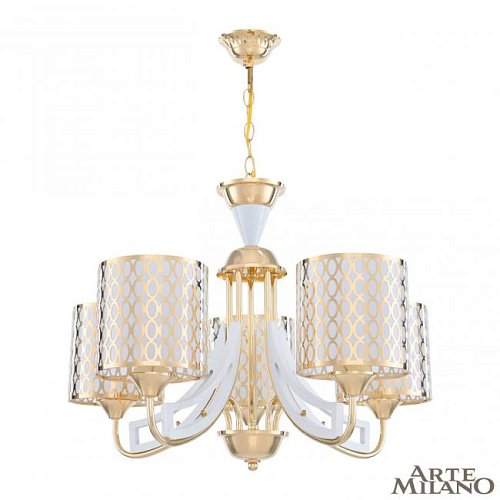 303387/5 Wh/Gd Подвесная люстра Arte Milano Florentia-3387 303387/5 Wh/Gd