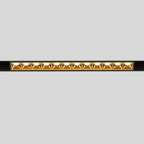 Slim Magnetic Трековый светильник 12W 4000K Artas (чёрный/золото) 85103/01 Трековый светильник Elektrostandard Slim Magnetic Slim Magnetic Трековый светильник 12W 4000K Artas (чёрный/золото) 85103/01