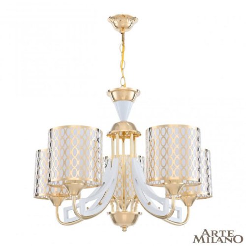 303387/5 Wh/Gd Подвесная люстра Arte Milano Florentia-3387 303387/5 Wh/Gd