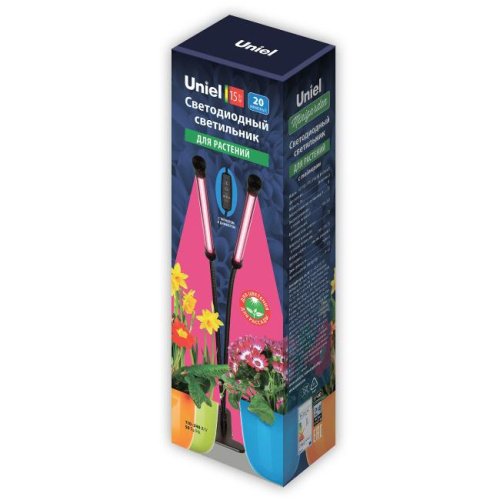 Лампа для растений Uniel ULT-P33-15W/SPSB/TM IP40 BLACK