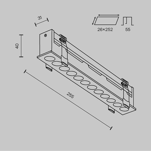 Встраиваемый светильник Maytoni Points DL065-20W3-6K-W