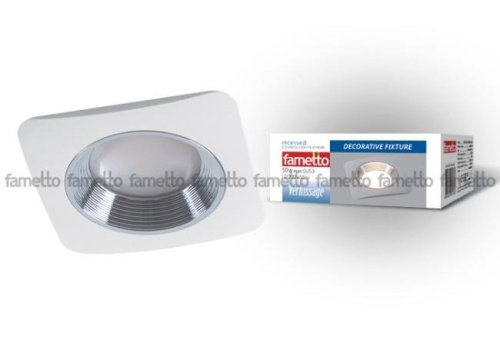 DLS-V102 GU5.3 WHITE+CHROME Встраиваемый светильник Fametto Vernissage DLS-V102 GU5.3 WHITE+CHROME