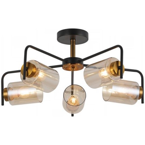 Потолочная люстра ILLUMICO IL8248-5COU-79 BK GD