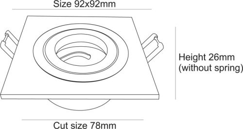 Встраиваемый светильник Deko-Light Built-in 110427