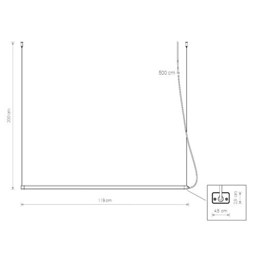 Светильник подвесной Nowodvorski Cameleon H Led 8455