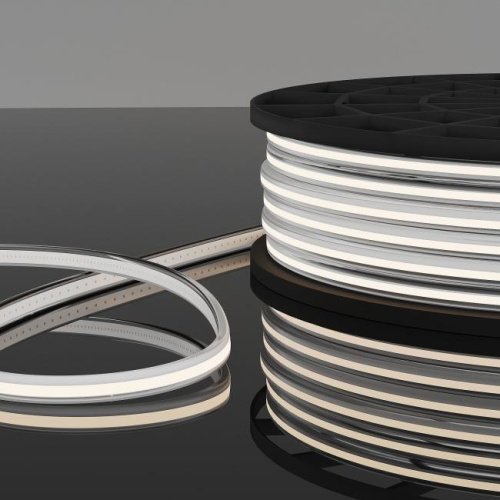 LED лента Elektrostandard Лента светодиодная 220V 9,3W 288Led COB IP65 4200 дневной белый, 50 м комплект (95001/02)