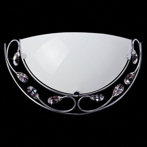 Настенно потолочный светильник Eurosvet 7174 7174/1 хром хрусталь Strotskis