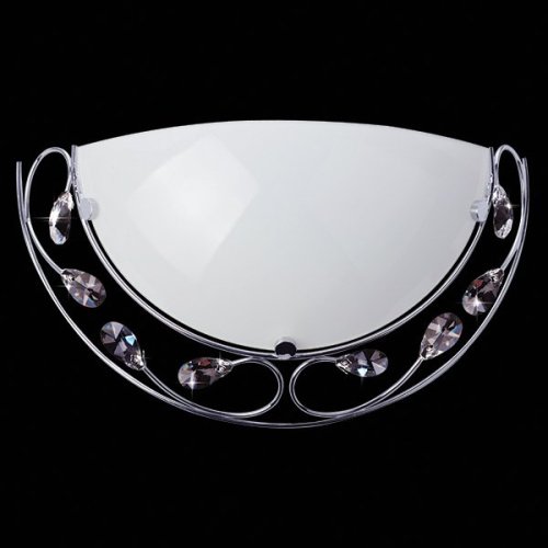 Настенно потолочный светильник Eurosvet 7174 7174/1 хром хрусталь Strotskis