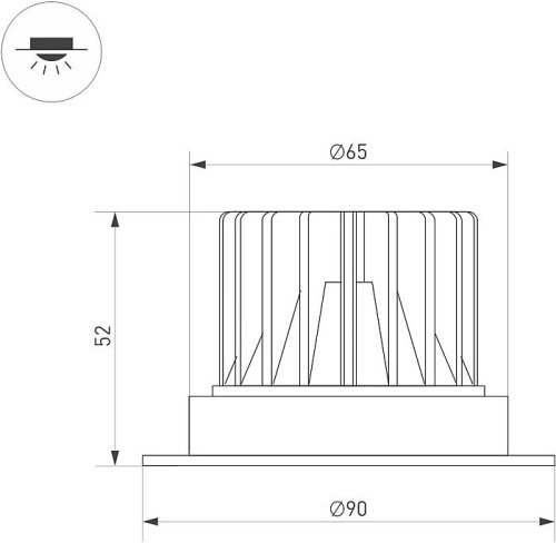 Встраиваемый светильник Arlight Atlas 037060(1)