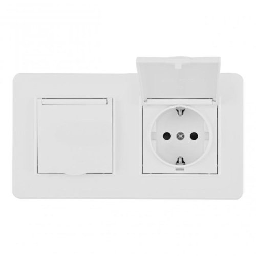 SET16-2-41-1x2 white Розетка Arte Milano Set16-2 SET16-2-41-1x2 white