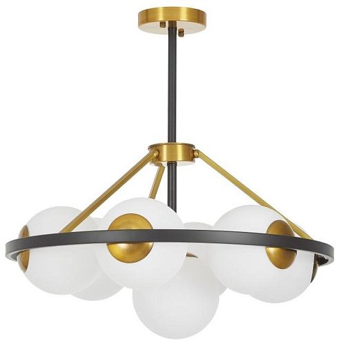 LDP 8034-7 BK+WT Потолочная люстра Lumina Deco Donzano LDP 8034-7 BK+WT