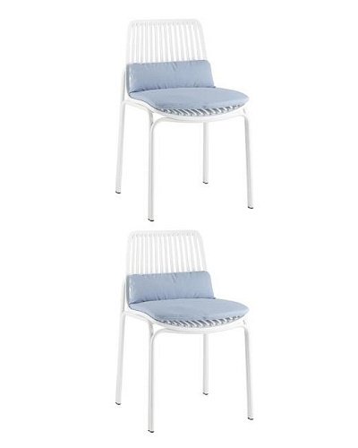 Комплект стульев Stool Group D-012S white X2