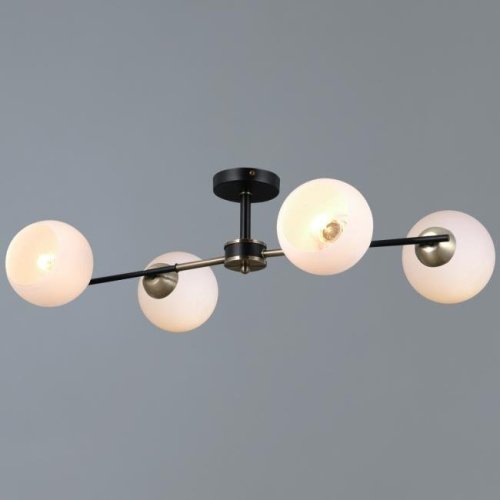 IL0469-4CSQ-24 BK AB LIBRA Потолочная люстра ILLUMICO IL0469-4CSQ-24 BK AB LIBRA