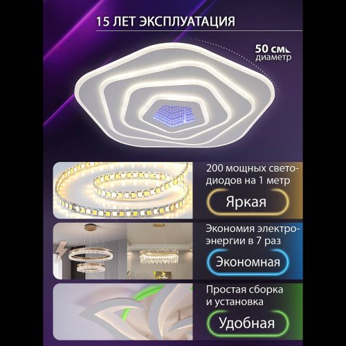 LED LAMPS 81111/4C Потолочная люстра Natali Kovaltseva Palace LED LAMPS 81111/4C