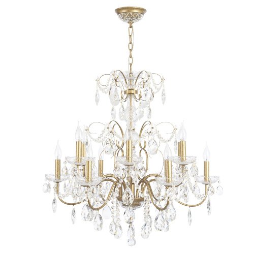 ODELIS SP12 GOLD Подвесная люстра Crystal Lux Odelis ODELIS SP12 GOLD