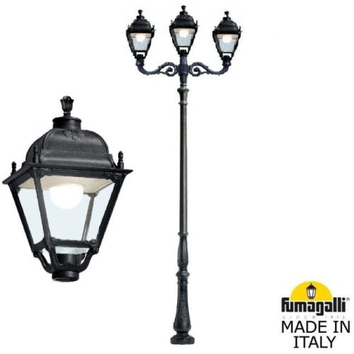 Столб фонарный уличный Fumagalli Simon U33.205.M21.AXH27