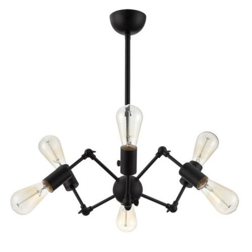 Люстра на штанге Arte Lamp Roots A9190LM-6BK