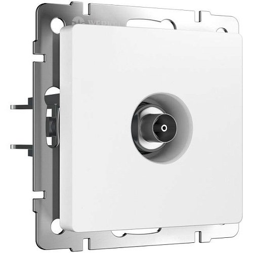 W1183061/ ТВ-розетка оконечная (белый матовый) Розетка Werkel W1183061/ ТВ-розетка оконечная (белый матовый)