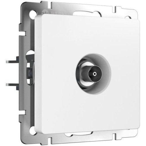 W1183061/ ТВ-розетка оконечная (белый матовый) Розетка Werkel W1183061/ ТВ-розетка оконечная (белый матовый)