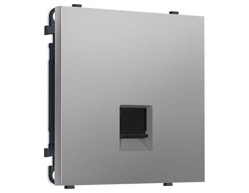 MS512005 MS512005 Комплект механизма компьютерной розетки SIGMA Сталь матовый RJ-45 экранированной с/ш QUANT PRO (SP5120, PR185)
