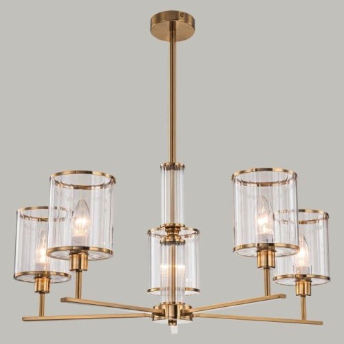 IL0183-5C-79 COPPER KOPNINI Люстра на штанге ILLUMICO IL0183-5C-79 COPPER KOPNINI