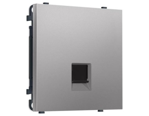MS512005 MS512005 Комплект механизма компьютерной розетки SIGMA Сталь матовый RJ-45 экранированной с/ш QUANT PRO (SP5120, PR185)