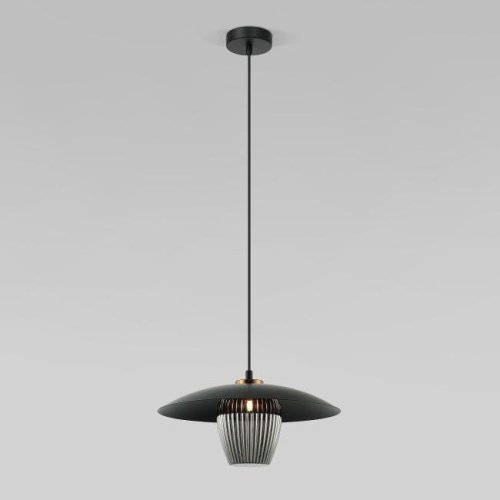 Светильник подвесной Eurosvet Kamari 50259/1 черный/дымчатый