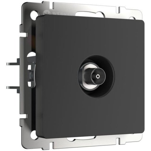 W1183008/ ТВ-розетка оконечная (черный матовый) Розетка Werkel W1183008/ ТВ-розетка оконечная (черный матовый)