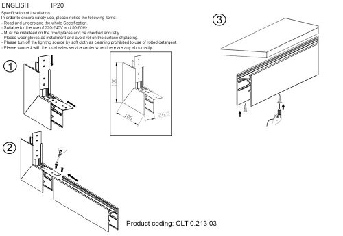 Внешний соединитель угловой для накладного магнитного шинопровода Crystal Lux CLT 0.113 CLT 0.213 03 BL