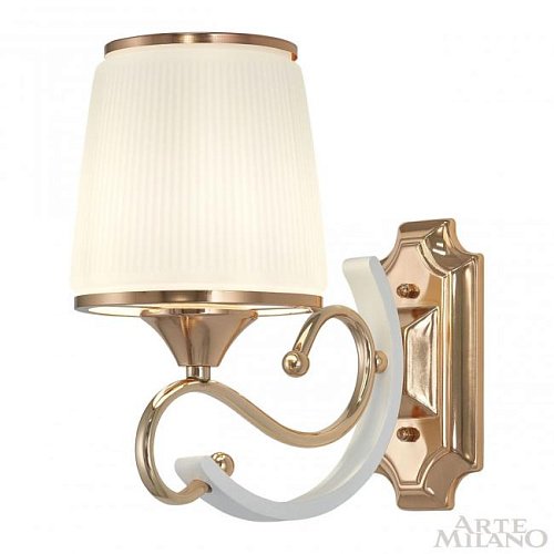 303857/1W Wh/Gd Настенное бра Arte Milano Florentia-3857 303857/1W Wh/Gd
