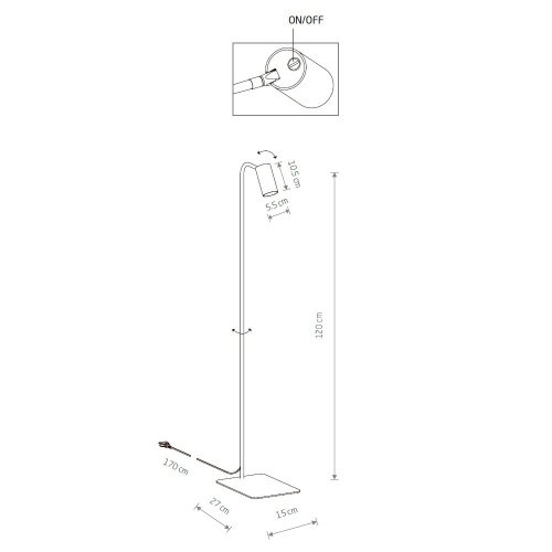 Торшер Nowodvorski Mono 7717