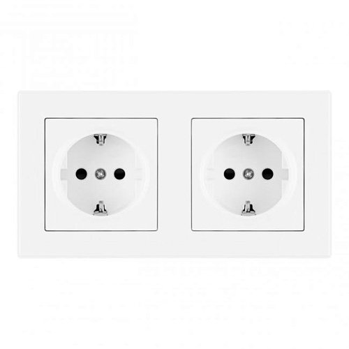SET06-2-40-1x2 white Розетка Arte Milano Set06-2 SET06-2-40-1x2 white