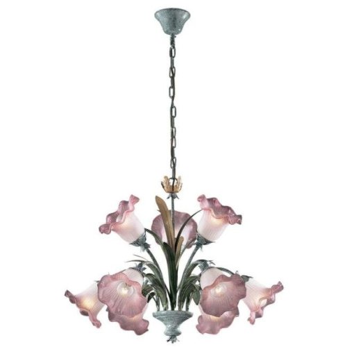 1545/9 Люстра подвесная с цветочками Poema 1545/9 Odeon Light