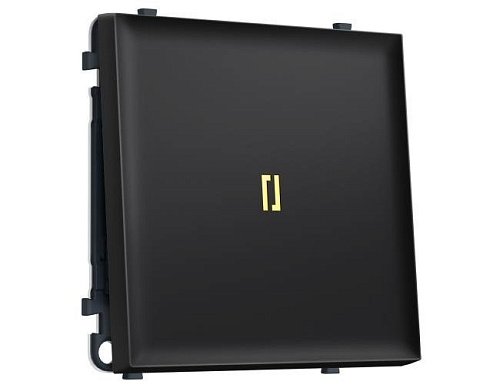 MS802010 MS802010 Комплект механизма 1-кл выключателя с подсветкой 3200K SIGMA Черный матовый 10A-250V QUANT PRO (SP8020, PR101, G11Y)