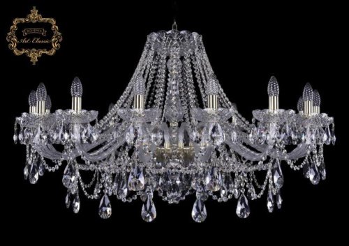 11.25.16.400.Gd.Sp Подвесная хрустальная люстра 11.25 Art Classic 11.25.16.400.Gd.Sp