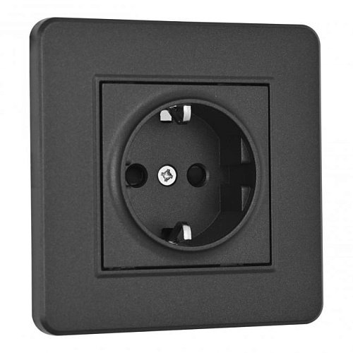 SET16-1-40-1 black Розетка Arte Milano Set16-1 SET16-1-40-1 black