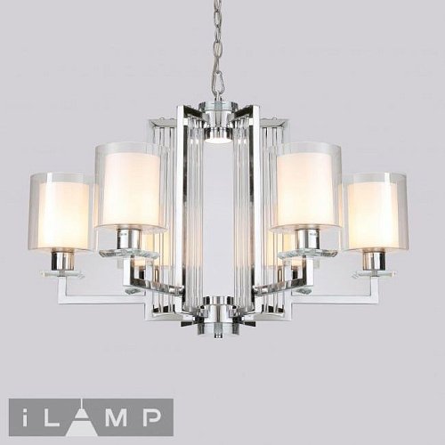 RM6201-6 CR+CL Подвесная люстра iLamp King RM6201-6 CR+CL