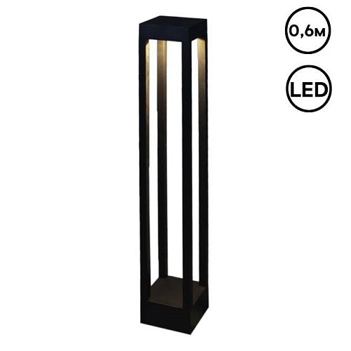 Наземный фонарь Reluce 09970-0.7-001U 0,6M LED7W BK RLOS