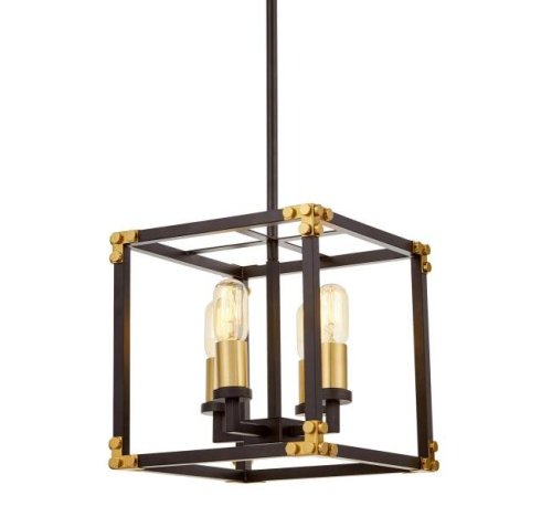 Люстра на штанге Lumina Deco Waldorf LDP 1140-4 BK+MD