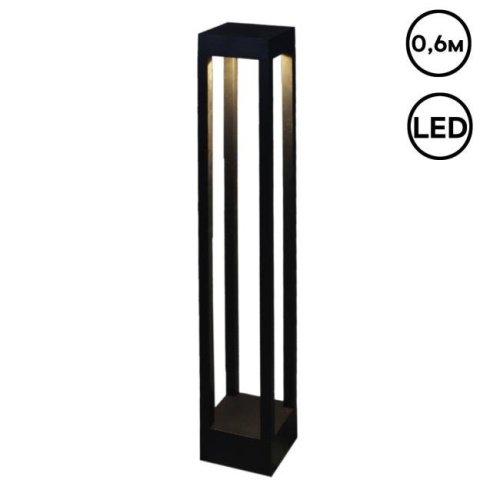 Наземный фонарь Reluce 09970-0.7-001U 0,6M LED7W BK RLOS