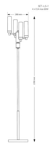 Торшер Kutek Seti SET-LS-1(N)