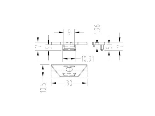 00-00008620 Заглушка для профиля RC SWG Standard 00-00008620