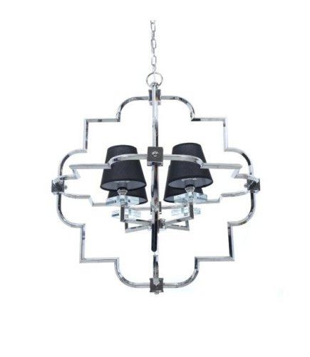 Подвесная люстра Lumina Deco Baltimore LDP 8020-4 CHR+BK
