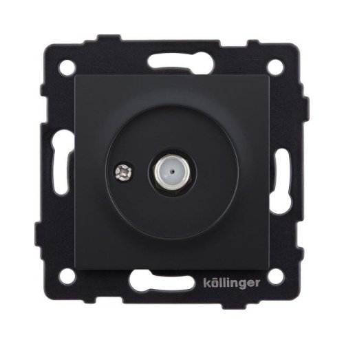Розетка спутниковая SAT, черный матовый Kollinger REA-020BM для Aspekt, Eleganz, Reflex