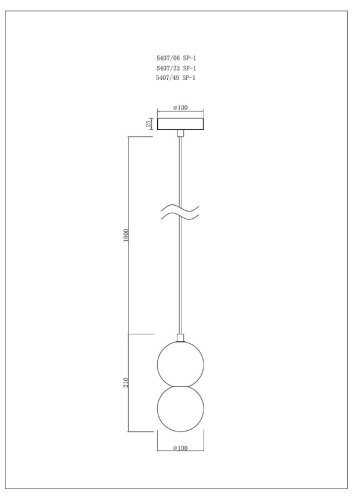 Светильник подвесной Divinare Milano 5407/49 SP-1