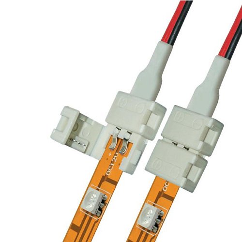 UCX-SD2/B20-NNN WHITE 020 POLYBAG Коннектор (провод) для соединения светодиодных лент 5050 с блоком питания Uniel UCX-SD2/B20-NNN WHITE 020 POLYBAG